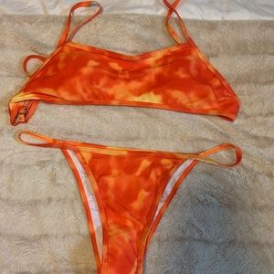 Tye dye bathing suit